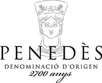 White wine Crowd Wine made under Penedes origin denomination standards.